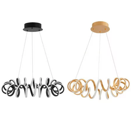 LUCES GODOY LE41641/2 hanging lamp LED 45W black, gold