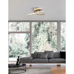 LUCES JEREZ LE41658/5 LED ceiling lamp 40W white, gold 51cm