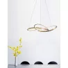 LUCES JEREZ LE41657 / 6 LED pendant lamp 53W white, gold 72cm