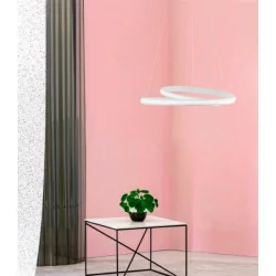 LUCES JUNIN LE41659 wisząca LED 55cm biała, czarna