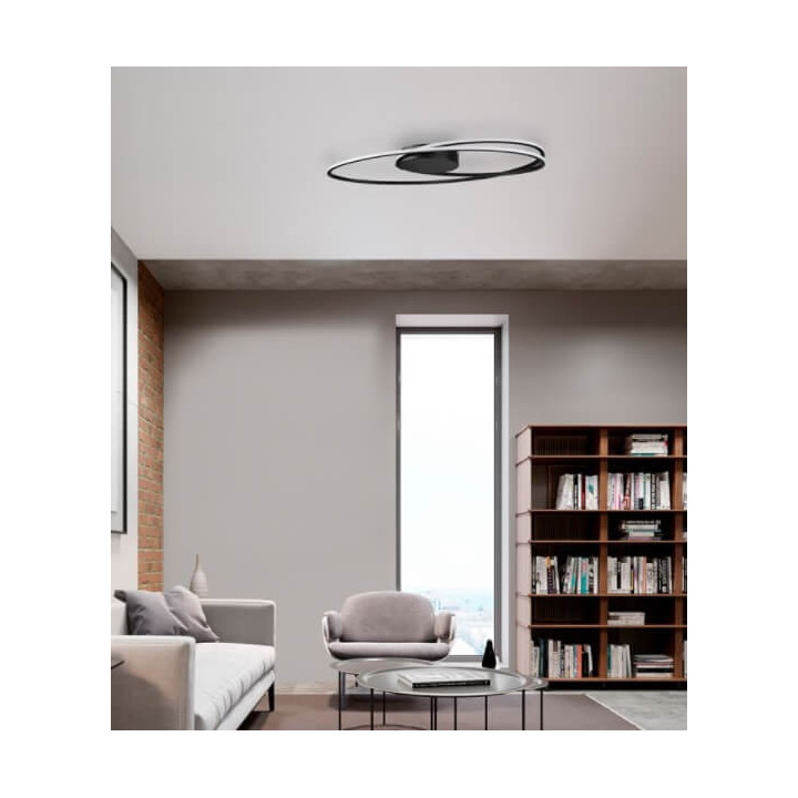 LUCES LANUS LE41664/5/2 plafon LED chrom, biały, czarny