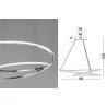 LUCES LANUS LE41661 wisząca LED chrom