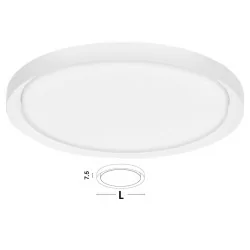 LUCES ANCUD LE41567 / 8/9 ceiling LED white, gold, black 46cm, 56cm