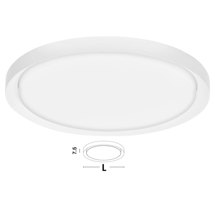 LUCES ANCUD LE41569/70/71/72 plafon LED biały, czarny