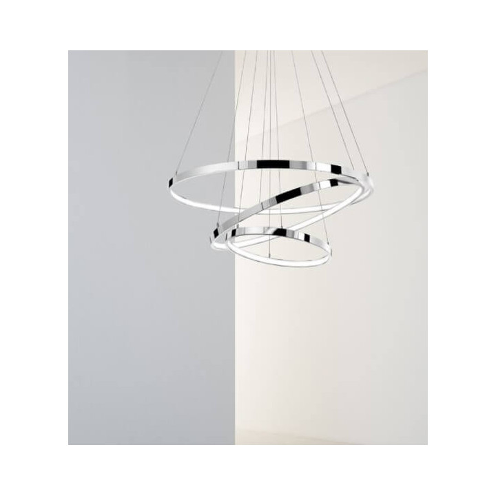 LUCES LOBOS LE41669/71 lampa wisząca LED 145W chrom 80cm
