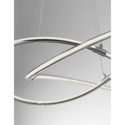 LUCES LULES LE41677 pendant lamp 60cm chrome LED 50W