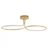 LUCES MOCOA LE41690 LED ceiling lamp 102cm white, chrome, gold