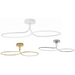 LUCES MOCOA LE41690 LED ceiling lamp 102cm white, chrome, gold