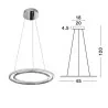 LUCES MIAMI LE41684 pendant lamp LED 45cm chrome 29W