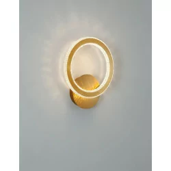 LUCES MONTE LE41692 gold 19W LED wall lamp with crystals