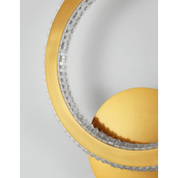 LUCES MONTE LE41692 gold 19W LED wall lamp with crystals