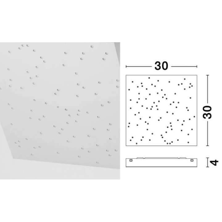 LUCES BAGRE LE41583/4 LED ceiling lamp 30cmx30cm white, black