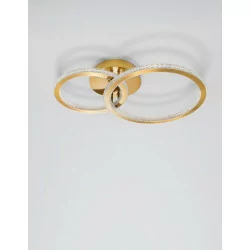 LUCES MONTE LE41694 gold, 48W double LED ceiling