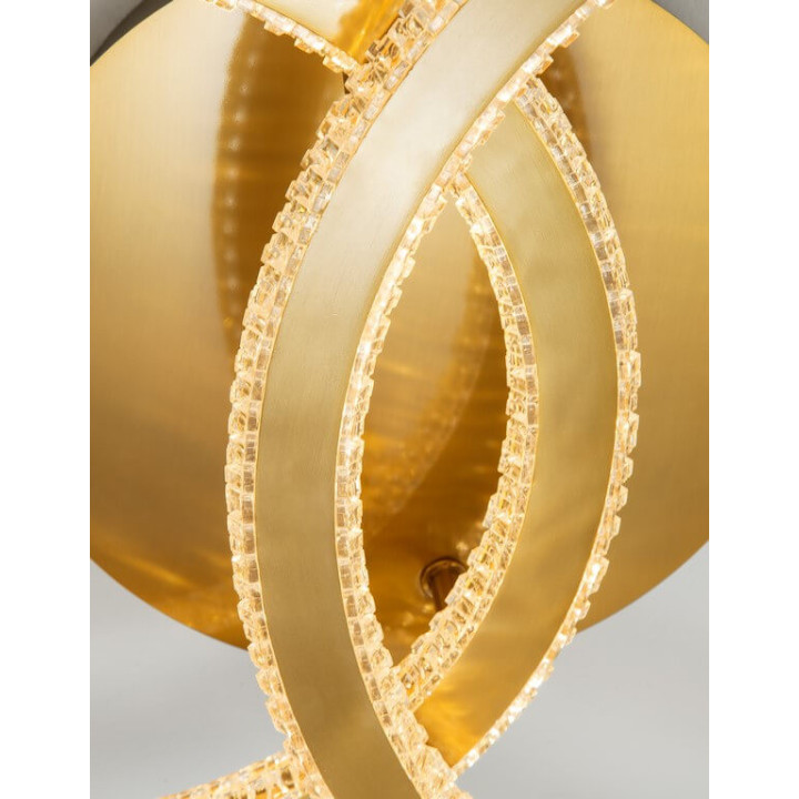 LUCES MONTE LE41694 złoty, podw&oacute;jny plafon LED 48W