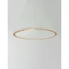 LUCES MONTE LE41695 elegancka złota lampa wisząca 60cm LED 48W