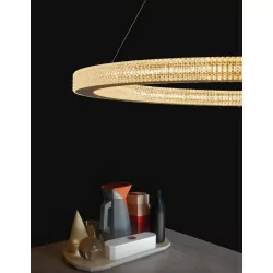 LUCES MONTT LE41696 gold pendant lamp 80cm LED 80W 3000K