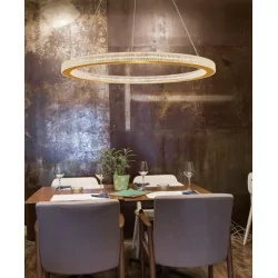 LUCES MONTT LE41696 gold pendant lamp 80cm LED 80W 3000K