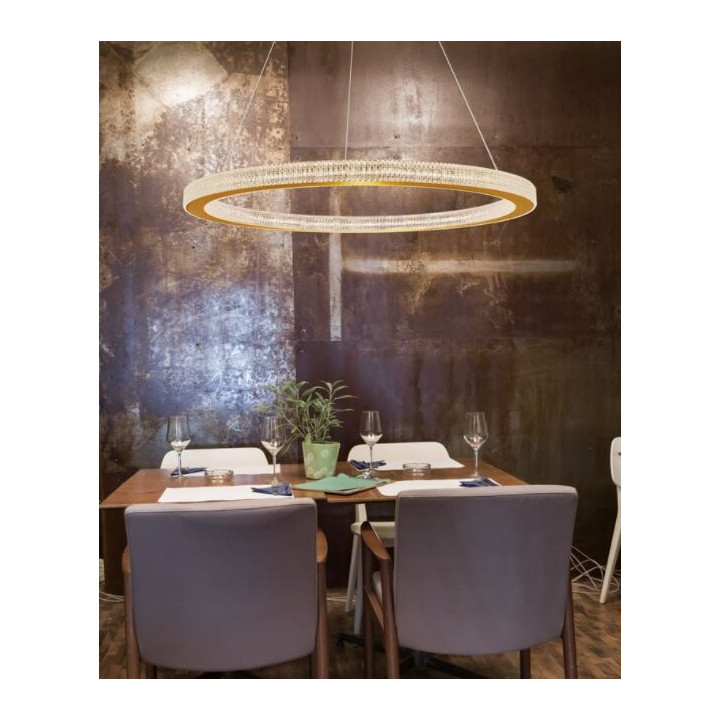 LUCES MONTT LE41696 gold pendant lamp 80cm LED 80W 3000K