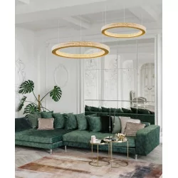 LUCES MONTT LE41697/8 LED pendant lamp gold 40cm, 60cm