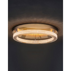 LUCES MONTT LE41701/2 elegant round gold LED ceiling 40cm, 60cm