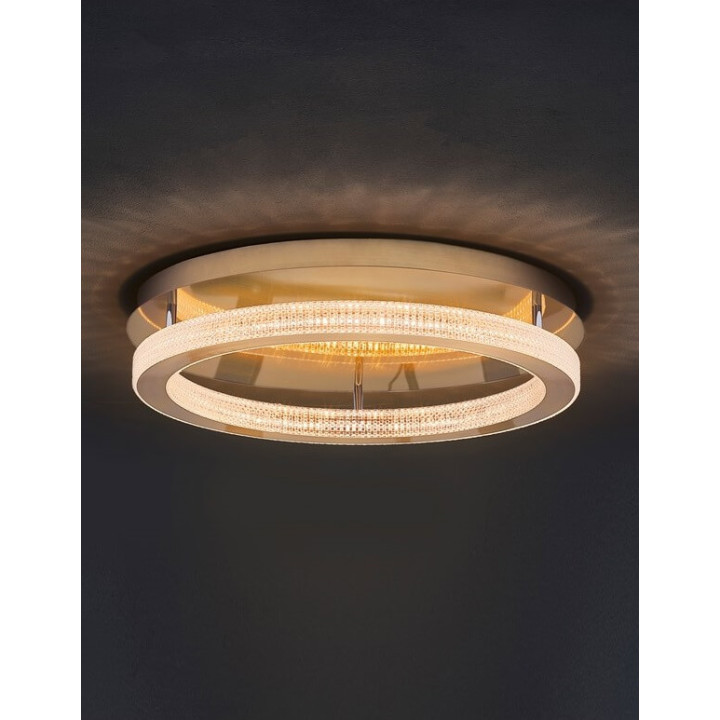LUCES MONTT LE41701/2 elegant round gold LED ceiling 40cm, 60cm