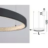 LUCES MORON LE41704/5/6 pendant lamp LED black, gold