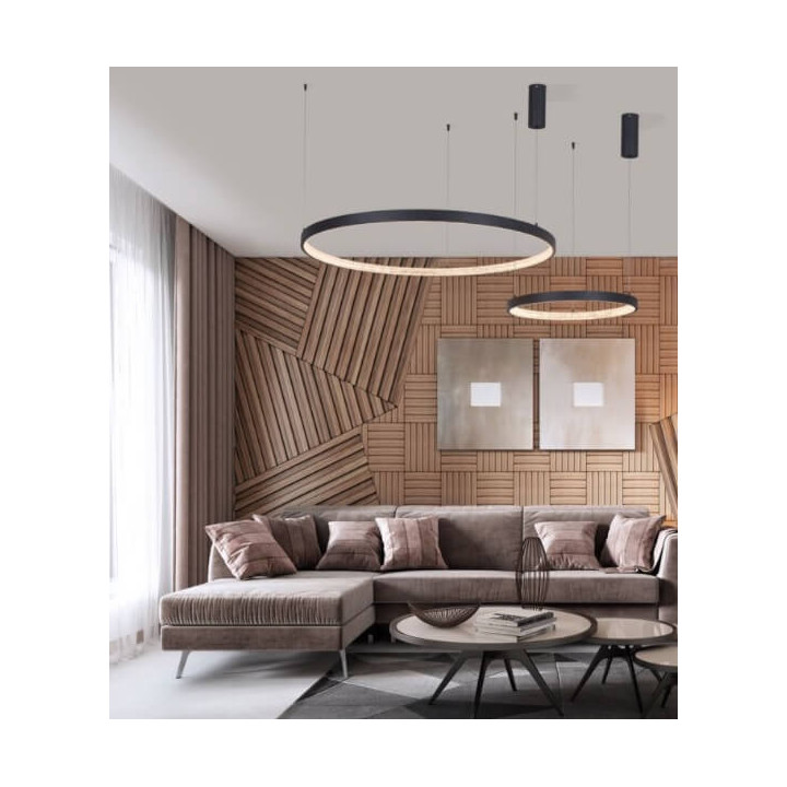 LUCES MORON LE41704/5/6 wisząca LED czarna, złota