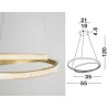 LUCES OBERA LE41713/1 pendant lamp LED 55cm 25W