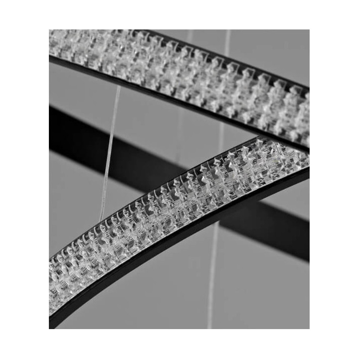 LUCES OCANA LE41715 black pendant lamp LED 45W diameter 67cm