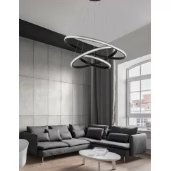 LUCES OCANA LE41716 black pendant lamp 78cm LED 62W