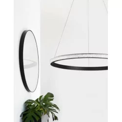 LUCES OCANA LE41717 czarna lampa wisząca LED 29W średnica 60cm