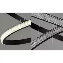 LUCES OCANA LE41717 czarna lampa wisząca LED 29W średnica 60cm