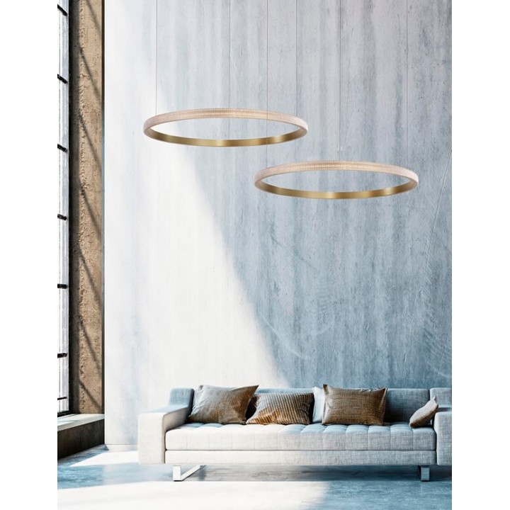 LUCES PAINE LE41732  pendant lamp LED antique brass 85cm