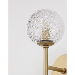 LUCES PASTO LE41736 gold wall lamp 1xG9 glass structure