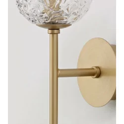 LUCES PASTO LE41736 gold wall lamp 1xG9 glass structure