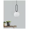 LUCES PINTO LE41765/6 lampa wisząca złota, czarna 1xE27 kula