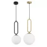 LUCES PINTO LE41765/6 pendant lamp gold, black 1xE27 sphere