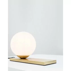 LUCES PLATA LE41763 gold table lamp glass ball