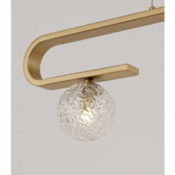 LUCES PASTO LE41739 gold hanging glass balls 3xG9