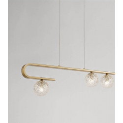 LUCES PASTO LE41739 gold hanging glass balls 3xG9