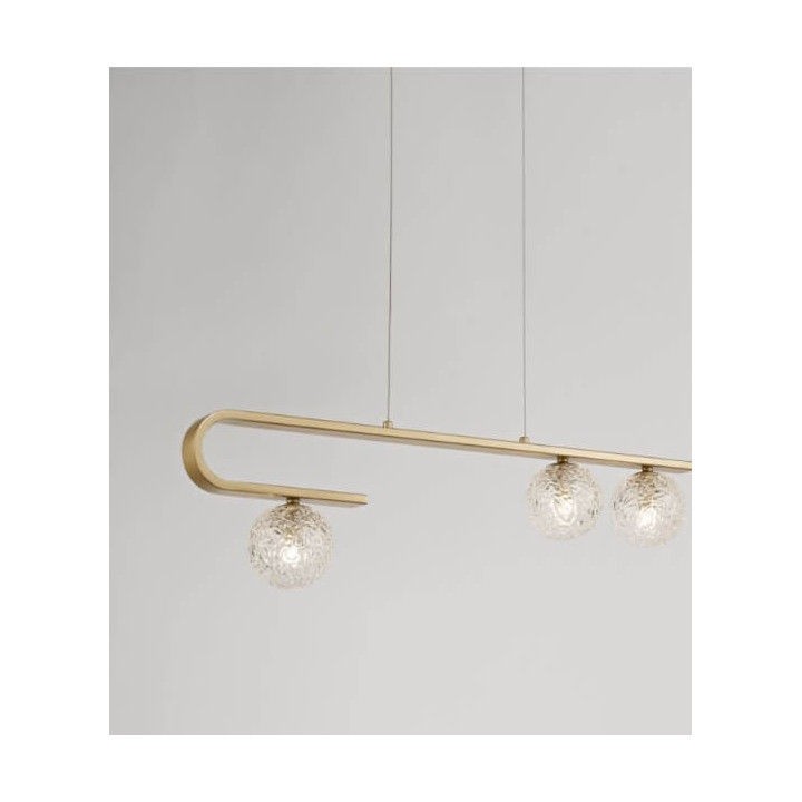 LUCES PASTO LE41739 gold hanging glass balls 3xG9