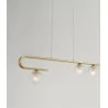 LUCES PASTO LE41739 gold hanging glass balls 3xG9