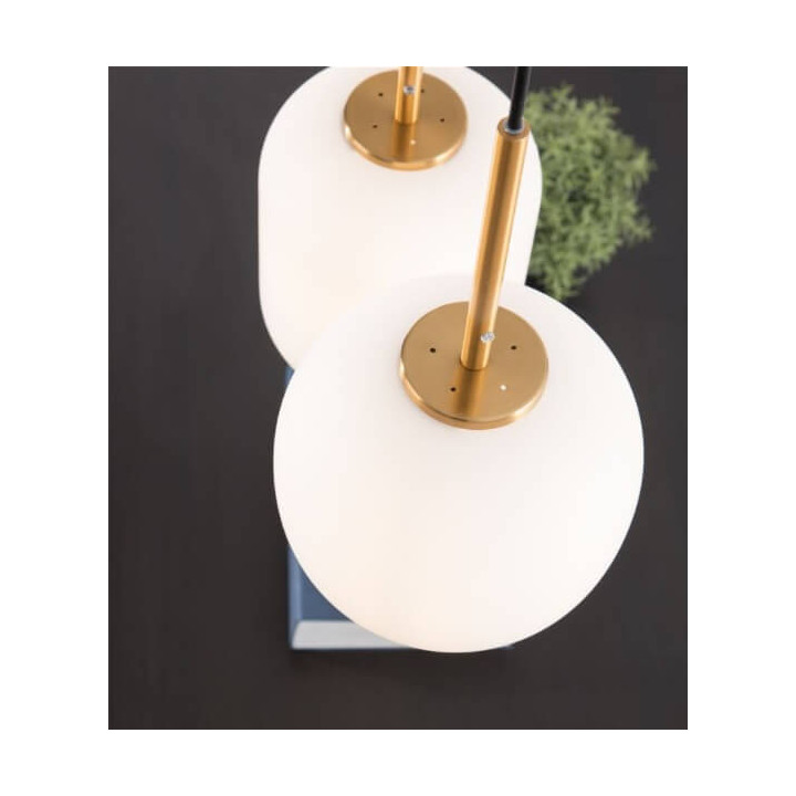 LUCES PILAR LE41760 gold pendant lamp + opal glass 3xE14