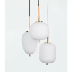 LUCES PILAR LE41761 gold pendant lamp E14 3x5W lampshades