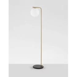 LUCES RIOJA LE41773 black and gold floor lamp 140cm 1xE27 ball