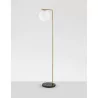 LUCES RIOJA LE41773 czarno-złota lampa podłogowa 140cm kula 1xE27