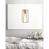 LUCES SALTA LE41779 pendant lamp antique brass + glass 1xE27