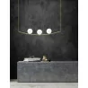 LUCES SORIA LE41785 pendant lamp brass 3 white balls E14