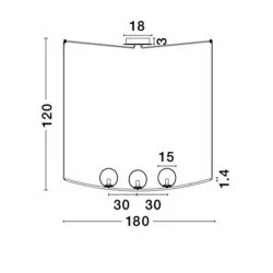 LUCES SORIA LE41785 lampa wisząca mosiądz 3 białe kule E14