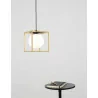 LUCES PLATA LE41786 gold-black pendant lamp square 1xE14